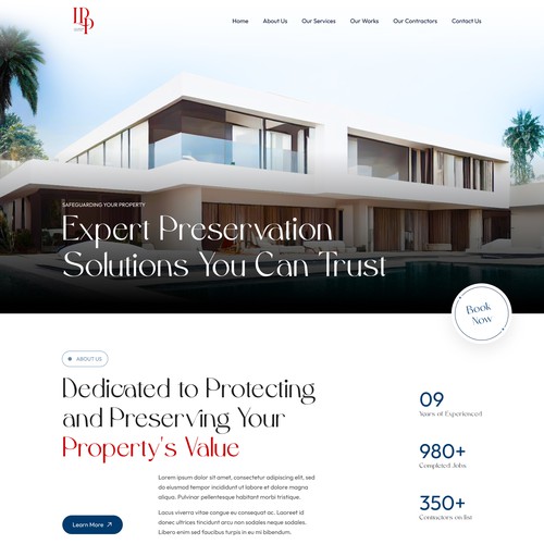 Design a Modern Property Preservation Website Company Design by MercClass
