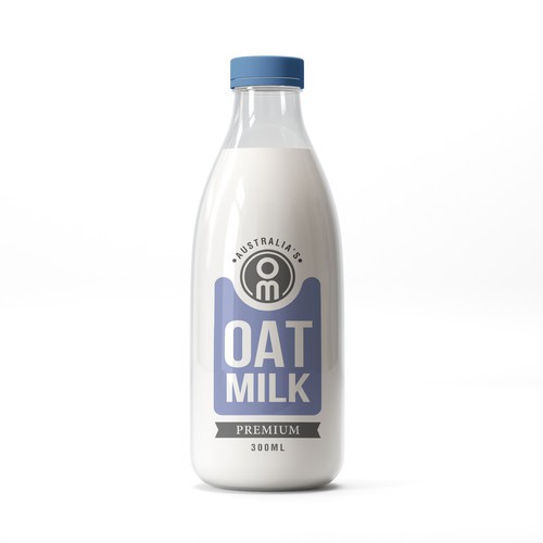 New oat Milk label Design by Manu P C