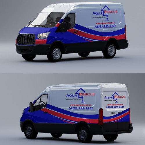 Aquarescue Van Wrap Design by J.K. Design