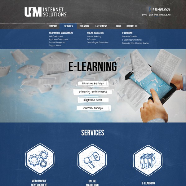 Website redesign but same basic layout