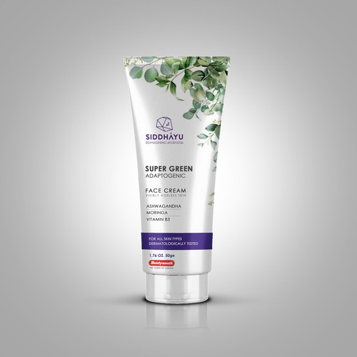 Diseño de "Contemporary design for a herbal anti aging cream for global audience" de sougatacreative