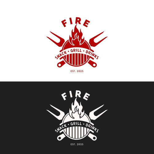 Fire 🔥 Restaurant logo contest Design réalisé par X-MEDIA