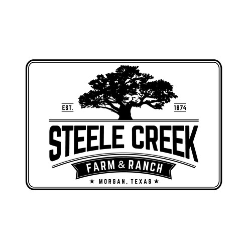 Classic Texas Ranch Logo that will adorn gates throughout farm Design réalisé par Prosperus