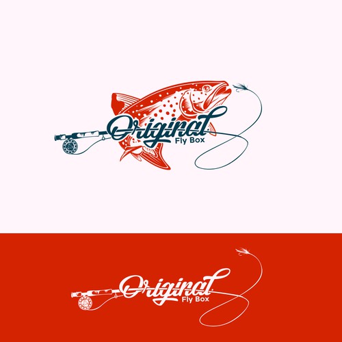 Create a logo for a fly fishing subscription box and online store