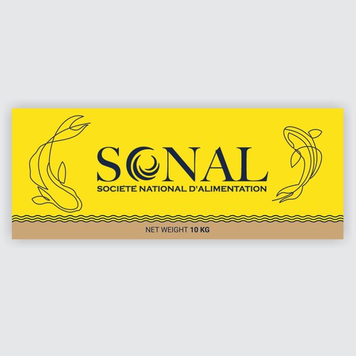 TILAPIA MASTER CARTON WITH YELLOW BACKGROUND Design by Moi_Designers