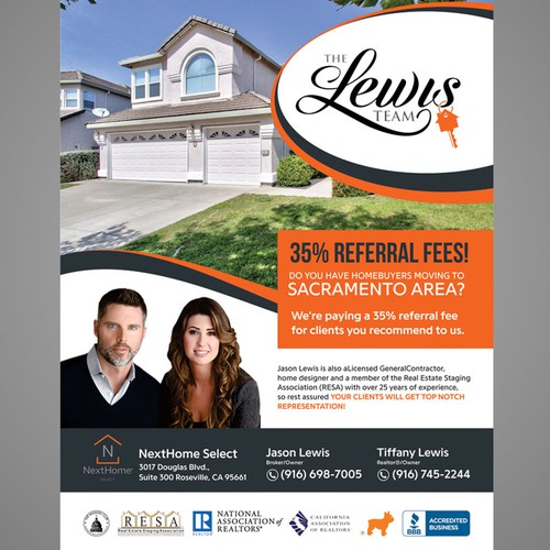 Create a captivating flyer for Real Estate Team Design by Dzhafir