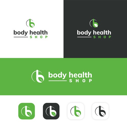 green and black minimalistic logo contest Design by Kashif_bhai