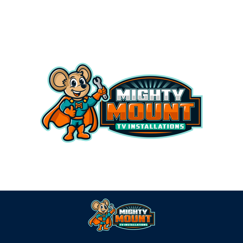 Mighty Mouse Logo Recreate Design by Basstome