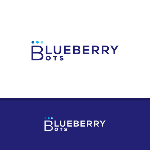 Logo for "Blueberry". An automated Chatbot provider Design by .May