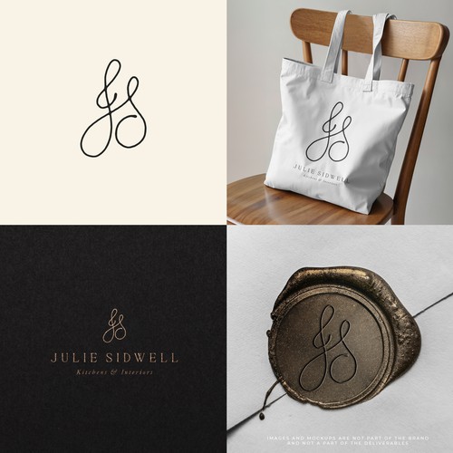 "Hand-drawn style, artistic, heirloom worthy logo/monogram for my kitchen & interior design business." winning Logo & hosted website
