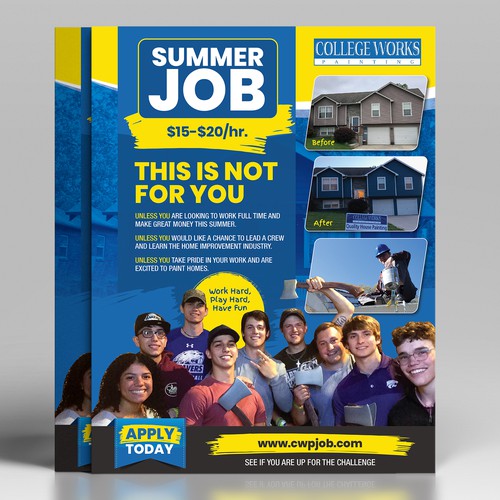 Summer Job Full Page Magazine Ad Design by Maximillian