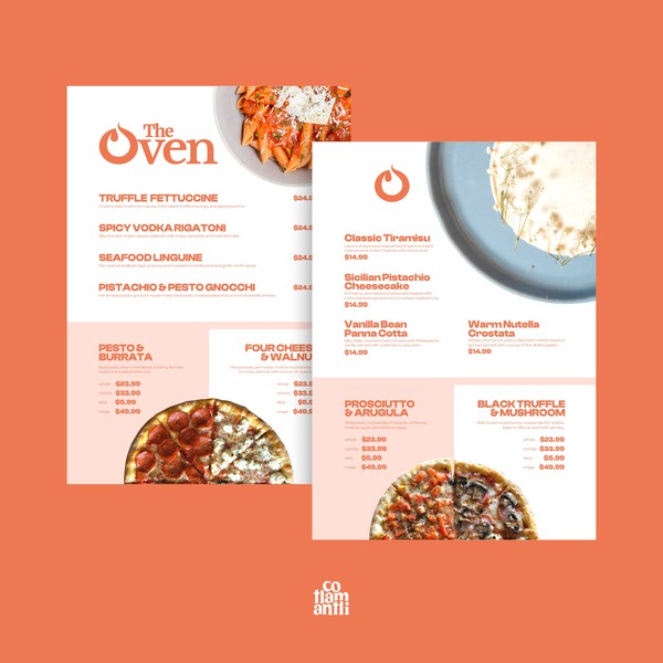 Design von cotlamantli mit dem Titel „Menu“