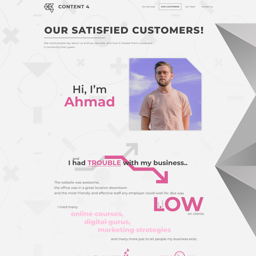 Web page design contest entry by Ahmad Ragab