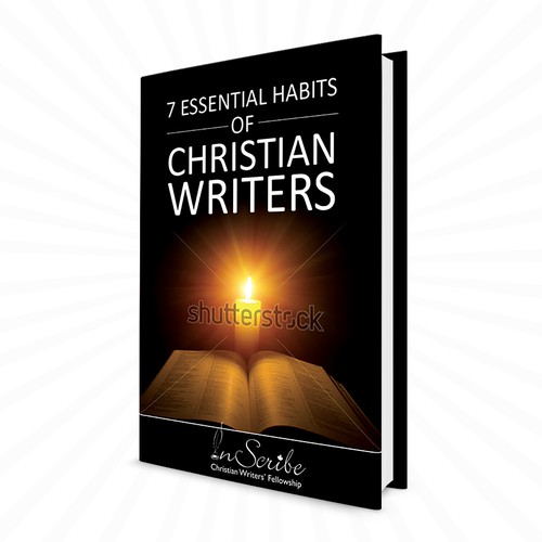 Create a captivating book cover for anthology, 7 Essential Habits of Christian Writers Design by Mila.