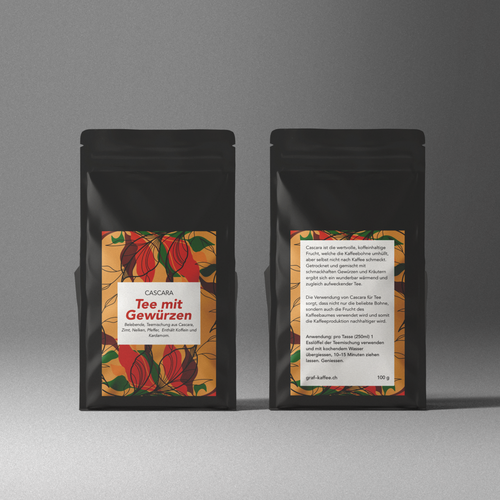 Cascara tea label Design réalisé par just.chaosofart