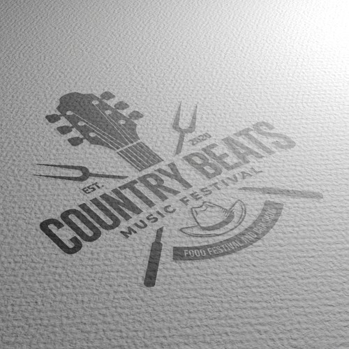 Iconic logo for iconic event for country music festivals in Florida Design by Jennifer Brett