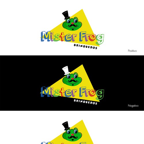 Mister Frog Toy Shop Searchs: Logo + Visual Identity Design by Mariana Torres