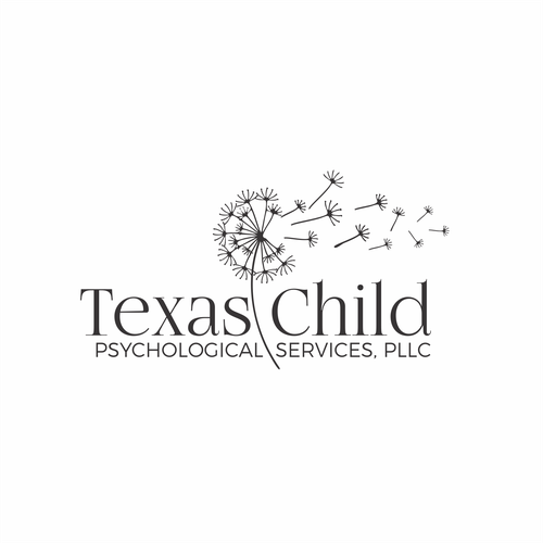 Hand-drawn dandelion logo for child psychologist Design by CreativeBP