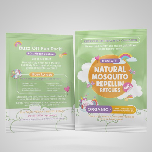 Mosquito repellent patches for Kids Design by Pice Wilf