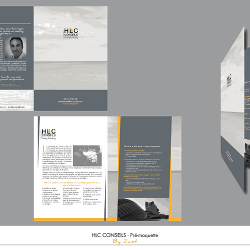 Création d'une brochure commerciale unique pour un coach très visible