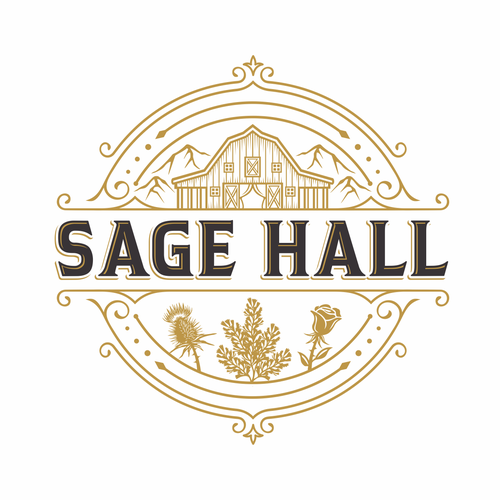 Sage Hall - Country Swing Dance & Wedding Venue Logo Design réalisé par IrfanSe