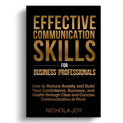 Design a book cover targeting  business professionals that want to enhance communication skills. Design by melsaber