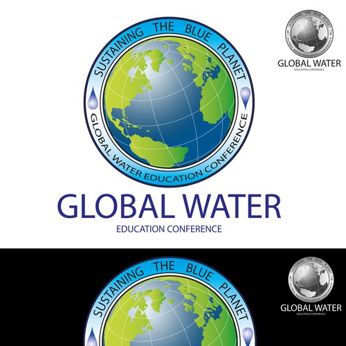 Global Water Education Conference Logo  Ontwerp door Artinsania