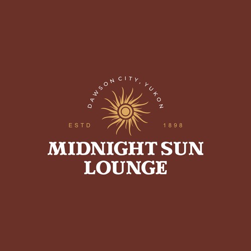 Midnight Sun Lounge logo for Dawson City, Yukon! Design by Vic People Studio