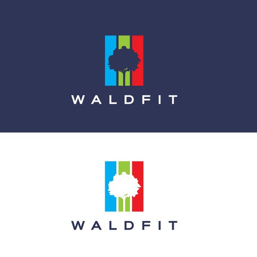 Calm, relaxing logo to suggest gaining peace of mind and health in forests Design by reflect the style ™