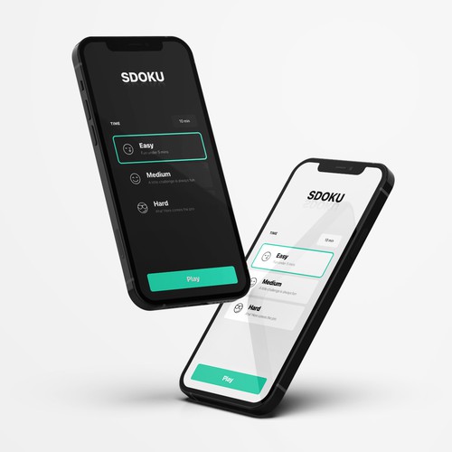 Elegant Sudoku game app design Design by V. L