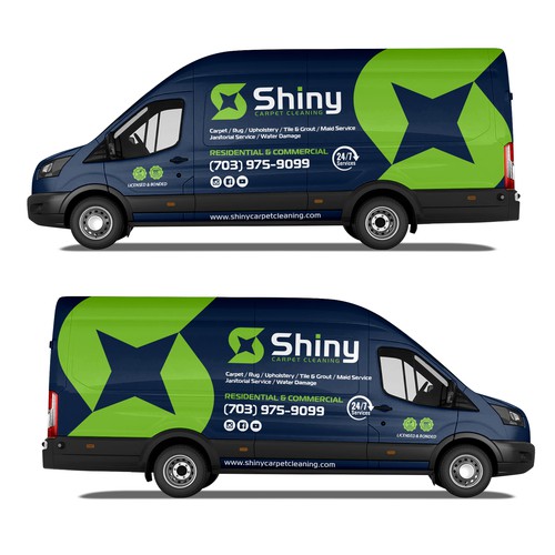 Commercial Truck/Van Wrap Design - Cleaning Company Design by Duha™