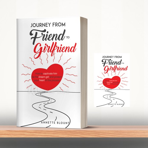 Design a book cover that is fun and playful to help single women experience love beyond friendship Design by libzyyy