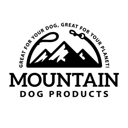 Logo for Mountain Dog recycled rope dog leashes | Logo design contest