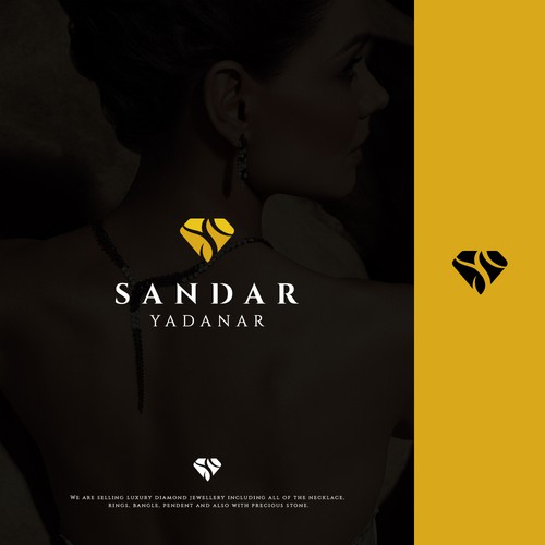 Diamond Jewellery shop logo that shows Trust, Confidence, Luxuious Design by una.design