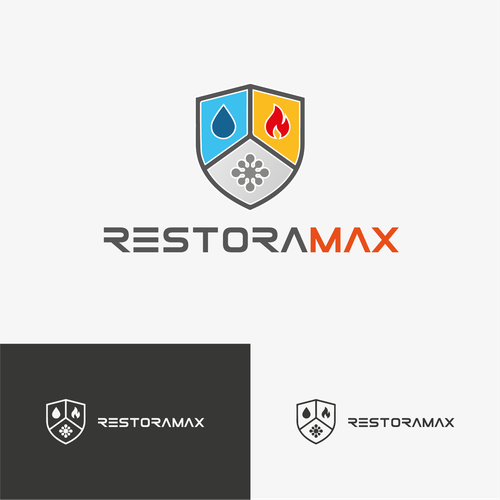 Restoration Company Branding. Design by BigHeadStudio