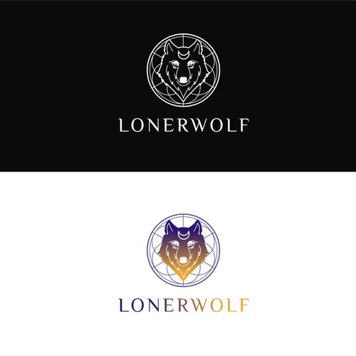 Wolf Sun/Moon Logo For Spiritual Website Design by MagesticD