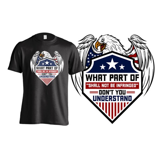 *GUARANTEED WINNER* 2nd Amendment Shirt - Patriotic Design by mozaikworld