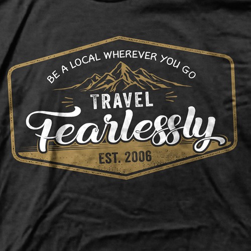 Shirt design for travel company! Design by WesD