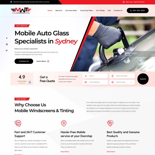 Design a clean and modern service based website home page Design by UXFirst™