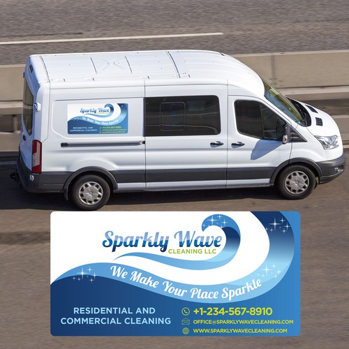 Cleaning Service Business Advertisement Car Magnet