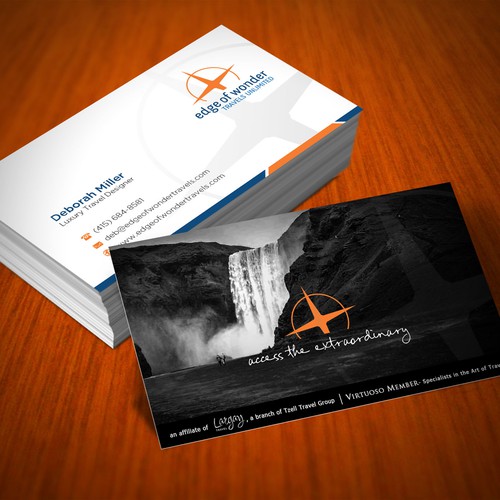 Create a card that exudes the awesomeness of luxury adventure travel Design by arjay_gfxdesigns