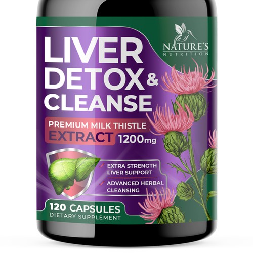Natural Liver Detox & Cleanse Design Needed for Nature's Nutrition デザイン by Unik ART