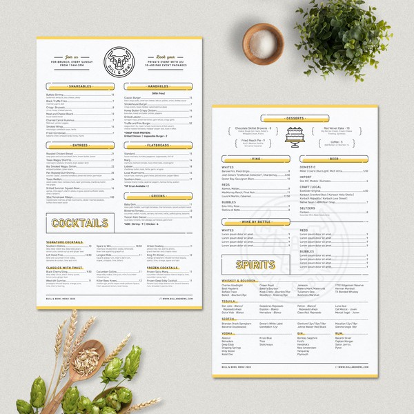 Menu Design