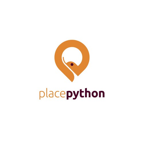 Logo for an educational and mentoring platform about the Python programming language Design by Y A N A