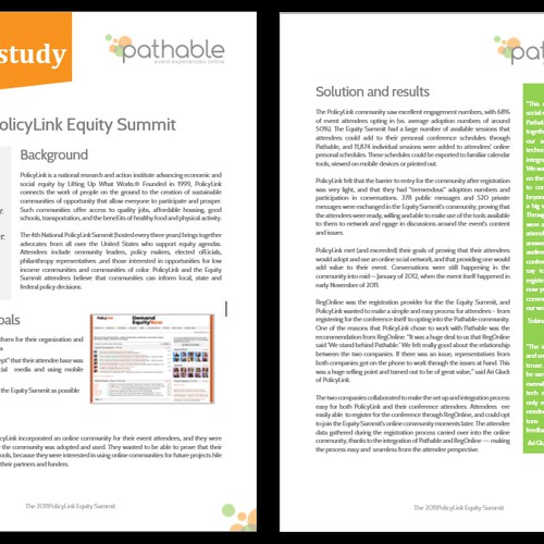 Case Study Template in MS Word Design by Vinod1979