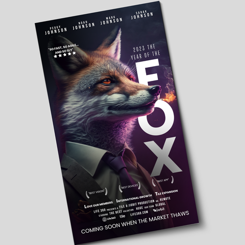 Life360 2023 Year of the Fox Poster Design by Ashley Cannuli