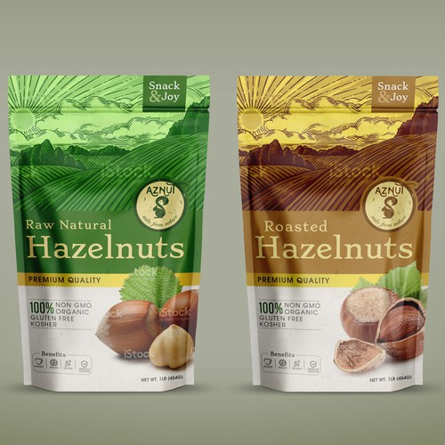 Create a great product package for Aznut hazelnuts Design by Advant7