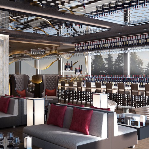 Designs | 3D Realistic Interior Design for Hookah Lounge | Other design ...