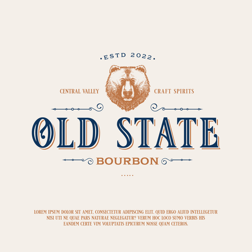 Logo design for a new Bourbon Whiskey company. Design by ∙beko∙