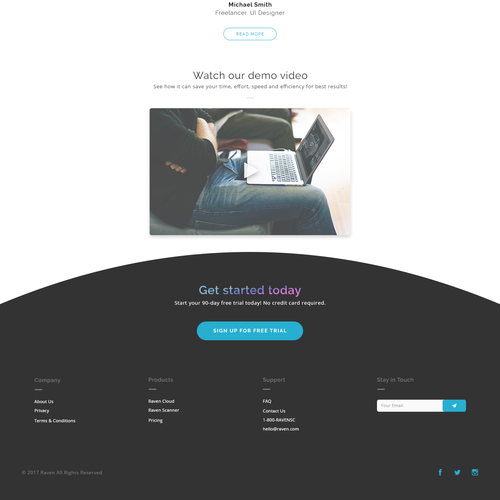 Create an AWESOME home page Design by ejaroe